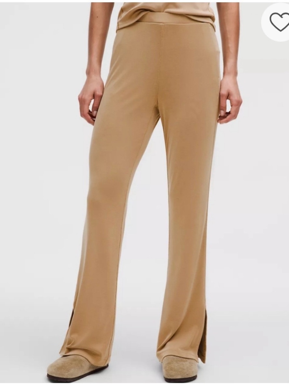 Lululemon Drapey Softstreme Flared Pants Tan size S Women’s